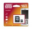 MicroSDHC GOODRAM 16GB Class4 + Adapter